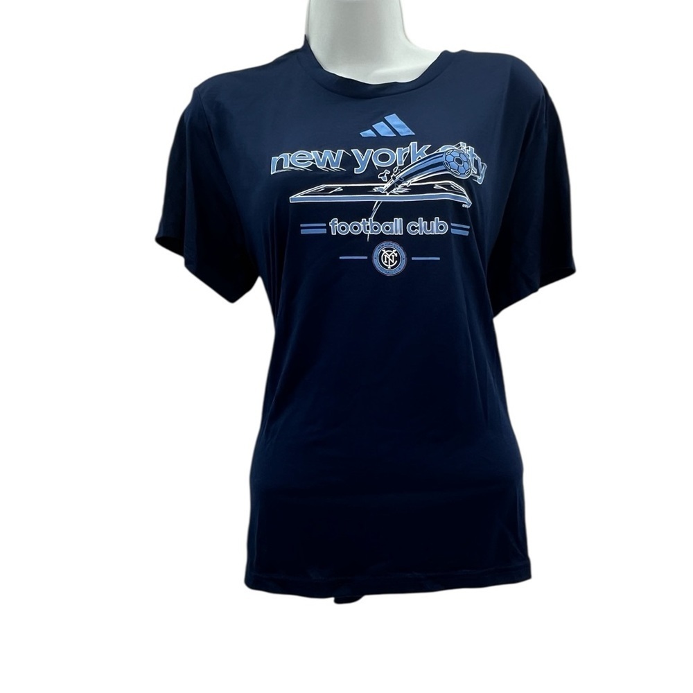 Adidas New York City Football Club Navy T-Shirt – Size XL | NWT